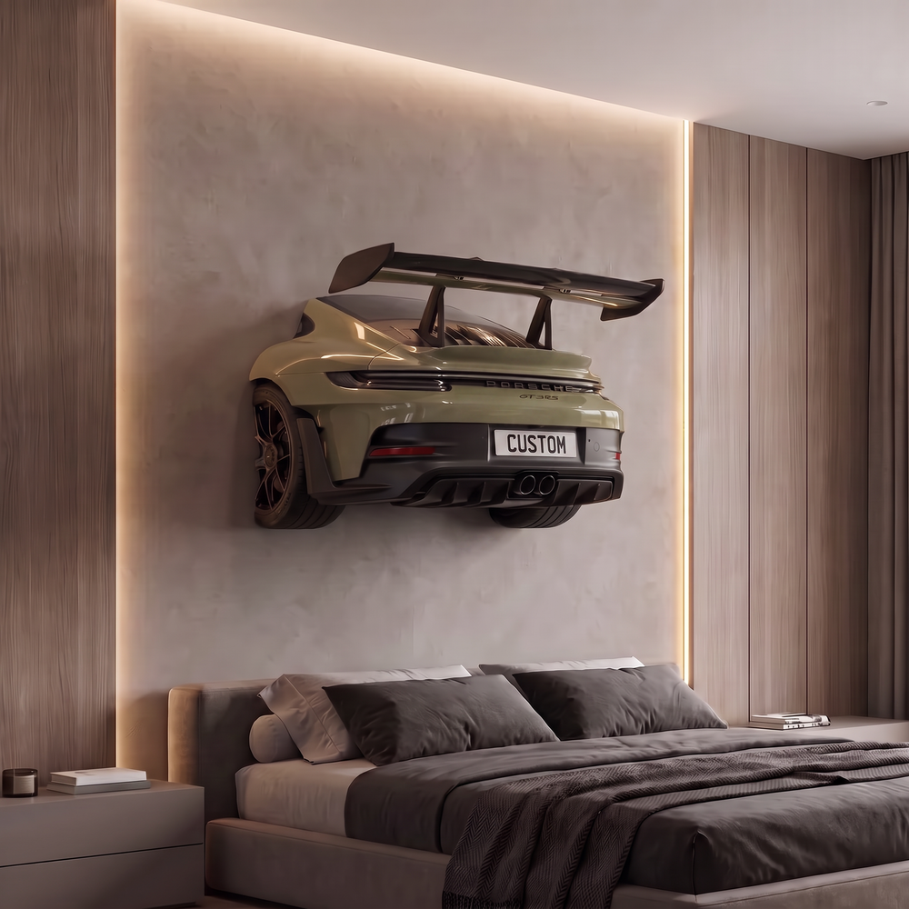 Wall-Mounted Porsche 911 GT3 RS Spoiler