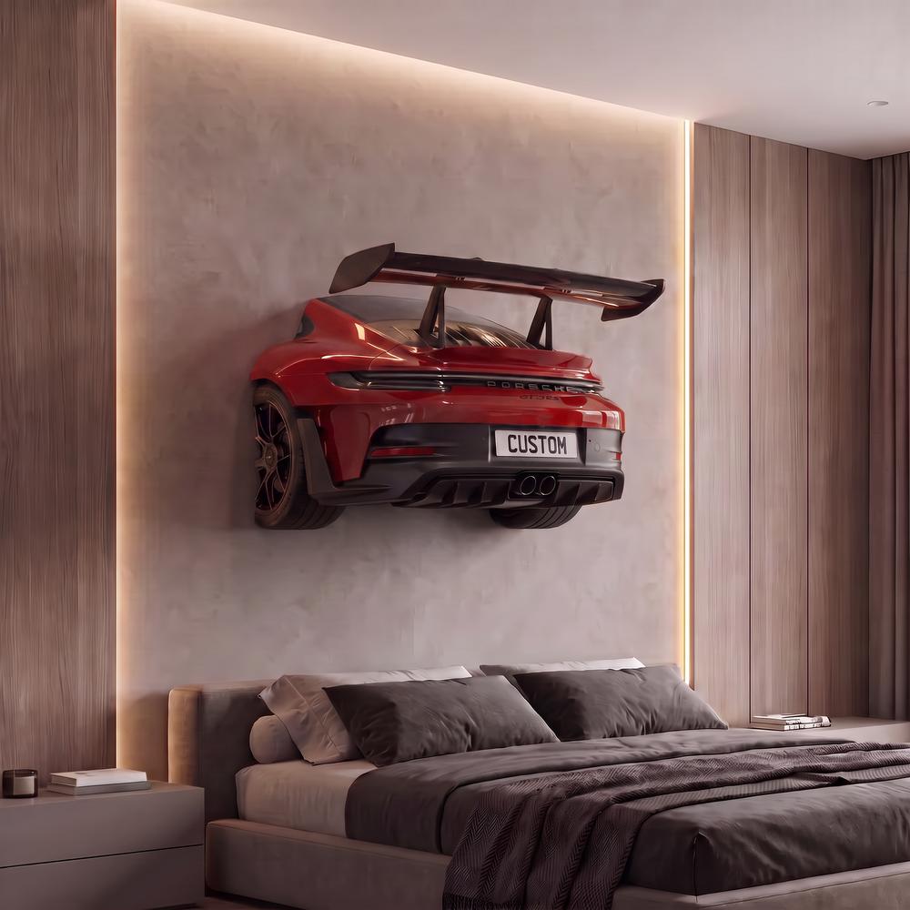 Wall-Mounted Porsche 911 GT3 RS Spoiler