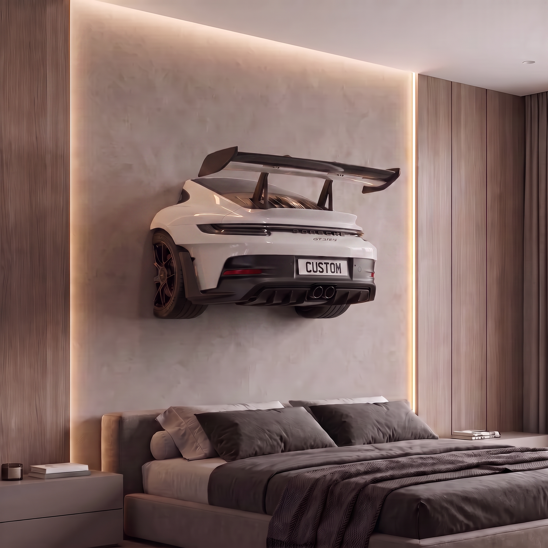 Wall-Mounted Porsche 911 GT3 RS Spoiler