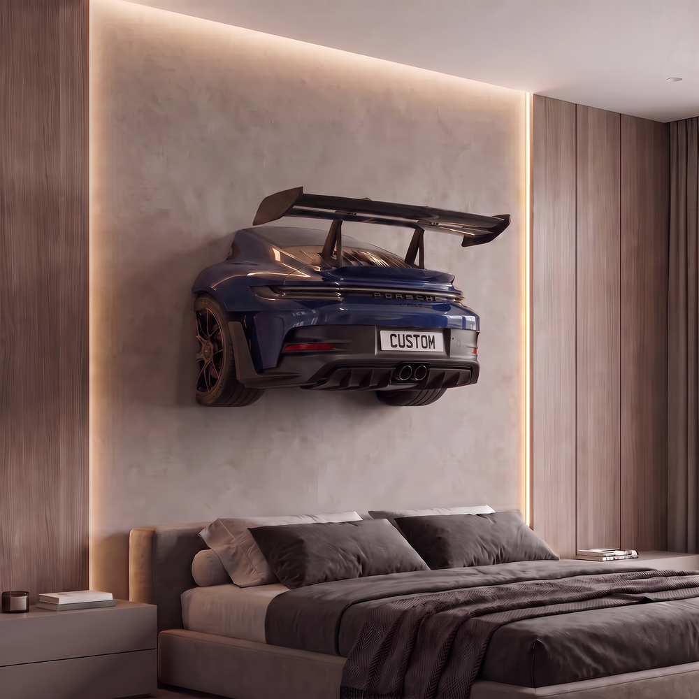 Wall-Mounted Porsche 911 GT3 RS Spoiler