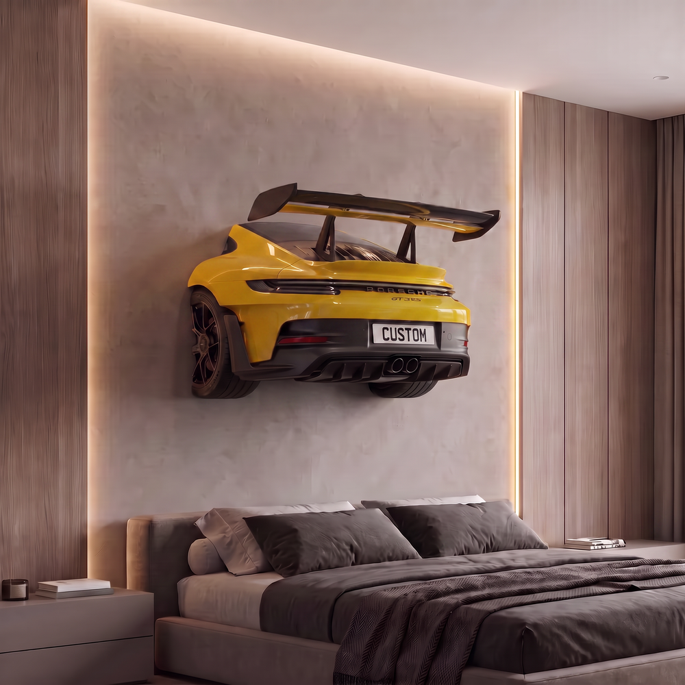 Wall-Mounted Porsche 911 GT3 RS Spoiler