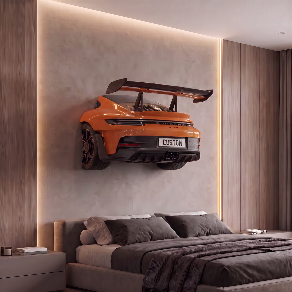 Wall-Mounted Porsche 911 GT3 RS Spoiler